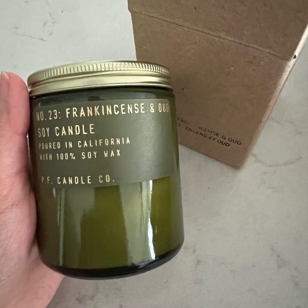 P.F. Candle Co. Frankincense & Oud Soy Candle NEW